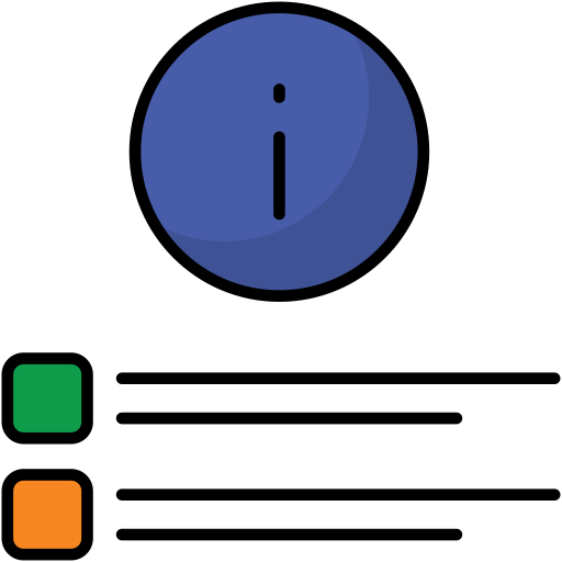 informatie Generic Outline Color icoon