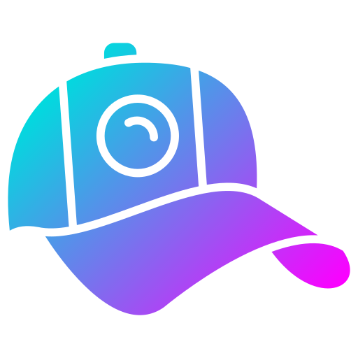 czapka baseballowa Generic Flat Gradient ikona