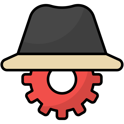 czarny kapelusz Generic Outline Color ikona