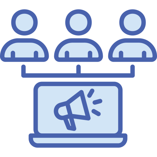 affiliate-marketing Generic Blue icoon