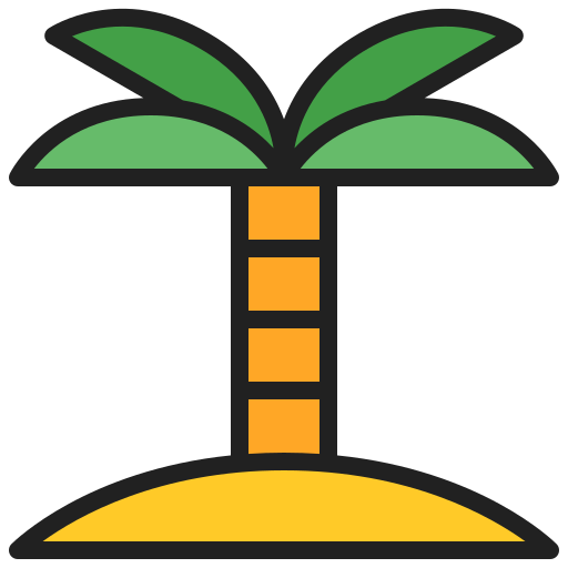 plaża Generic Outline Color ikona