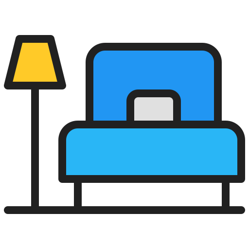 호텔 침대 Generic Outline Color icon