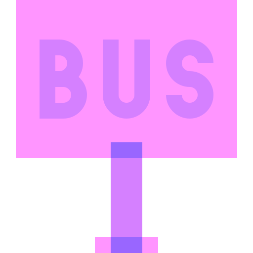 Bus stop Basic Sheer Flat icon