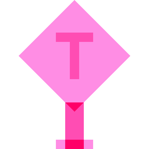T junction Basic Sheer Flat icon