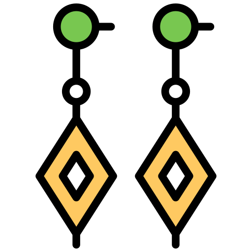 귀걸이 Generic Outline Color icon