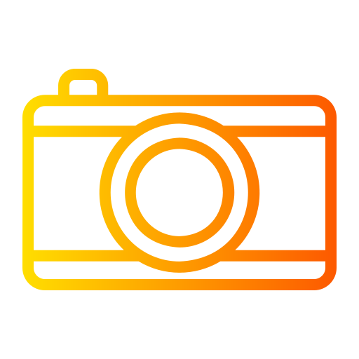 fotocamera istantanea Generic Gradient icona
