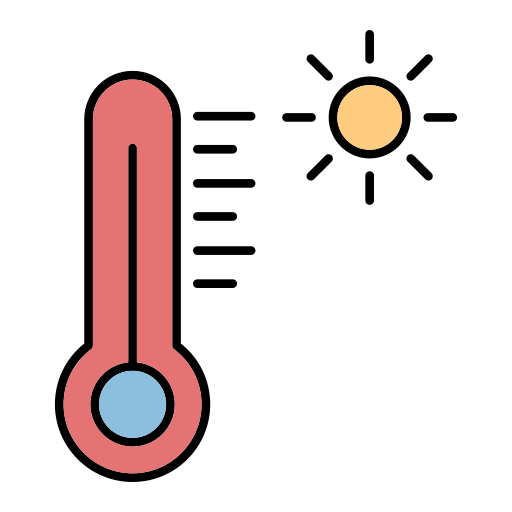 caliente Generic Outline Color icono
