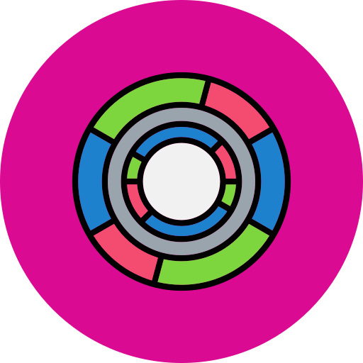 차트 Generic Outline Color icon