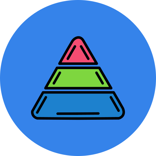 Pyramid Generic Outline Color icon