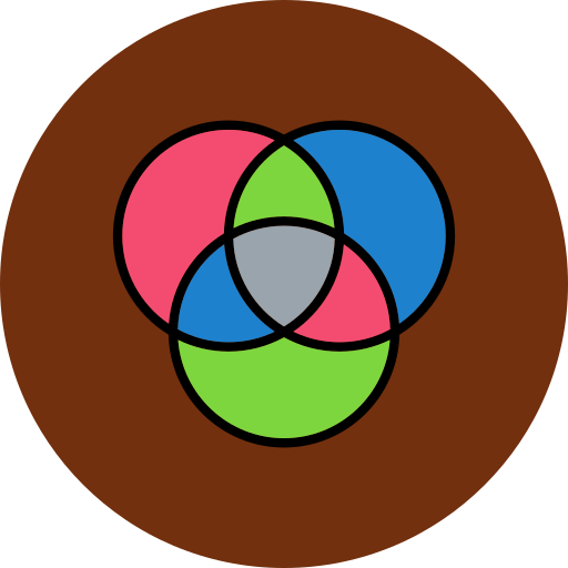 Venn diagram Generic Outline Color icon