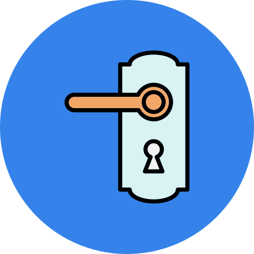 Door knob Generic Outline Color icon