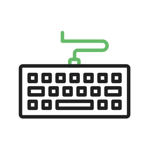 teclado Generic Outline Color icono