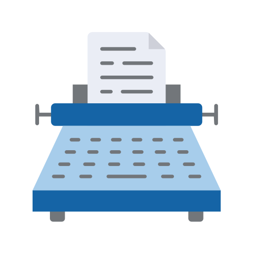 máquina de escrever Generic Flat Ícone