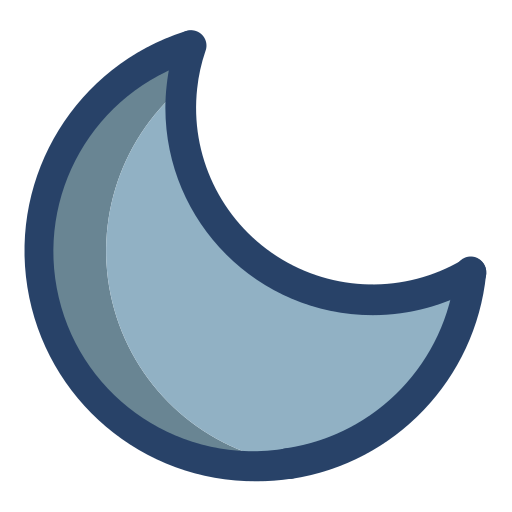 media luna Generic Outline Color icono