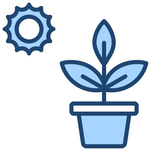 Photosynthesis Generic Blue icon