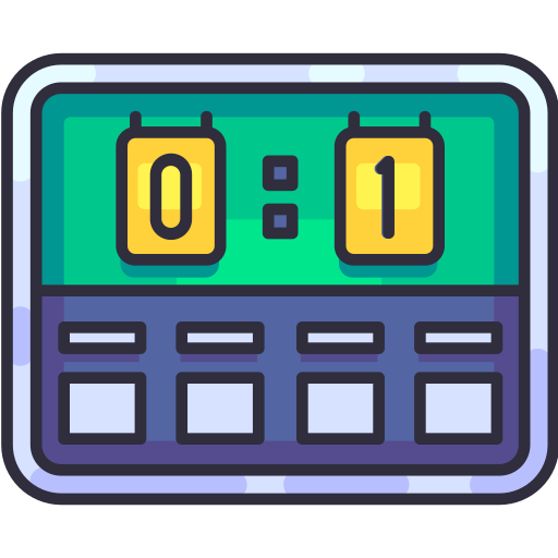 Scoreboard Generic Outline Color icon