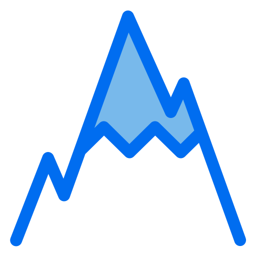 montaña Generic Blue icono