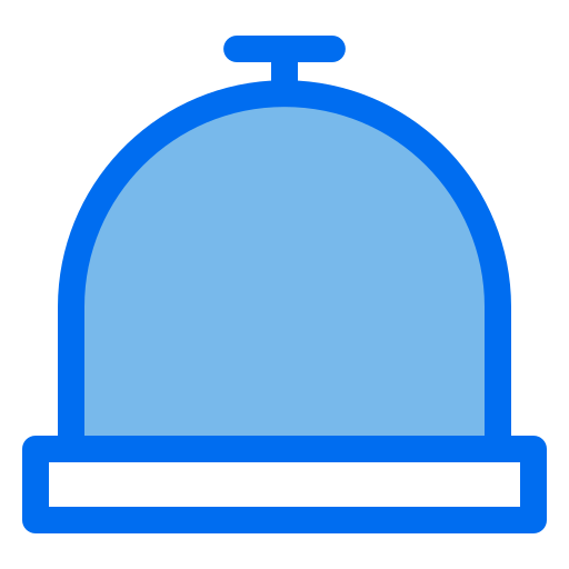 Desk bell Generic Blue icon
