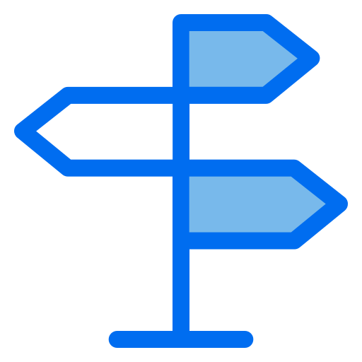 Signpost Generic Blue icon