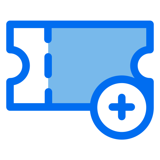 Ticket Generic Blue icon