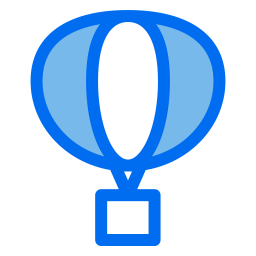 mongolfiere Generic Blue icona