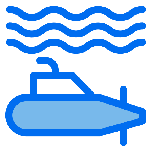sous-marin Generic Blue Icône