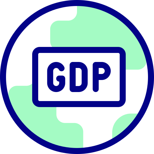 gdp Detailed Mixed Lineal color icon