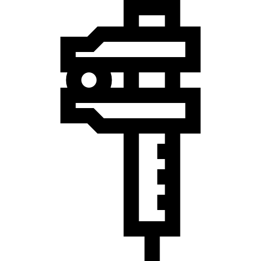 캘리퍼스 Basic Straight Lineal icon
