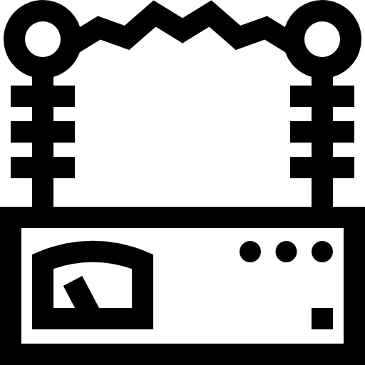 voltmeter Basic Straight Lineal icoon