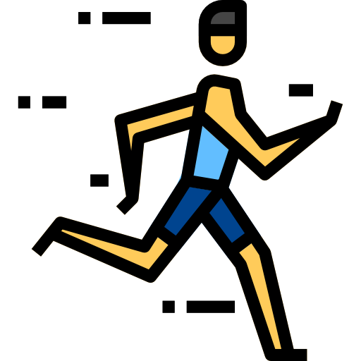 달리는 사람 turkkub Lineal Color icon