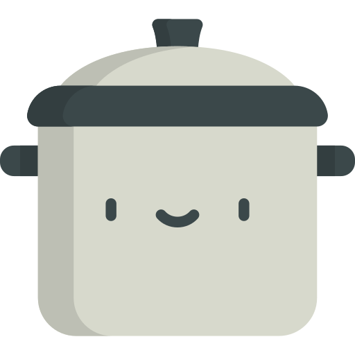 Cooking pot Kawaii Flat icon