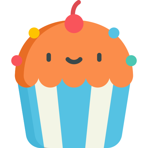 Cupcake Kawaii Flat icon