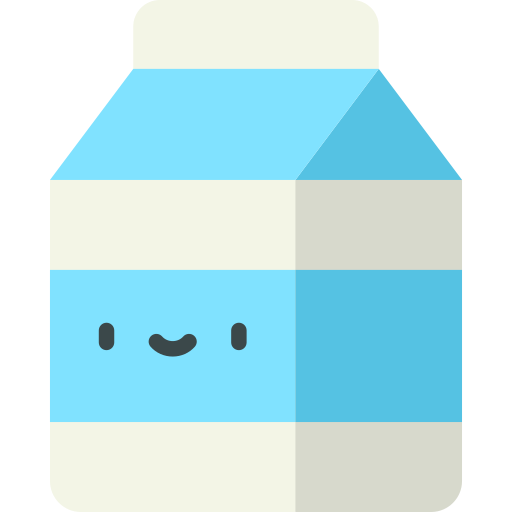 milch Kawaii Flat icon