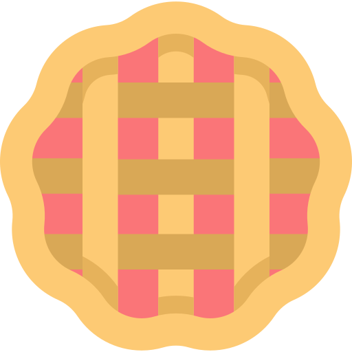 Pie Kawaii Flat icon