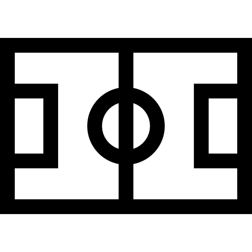 fussballplatz Basic Straight Lineal icon