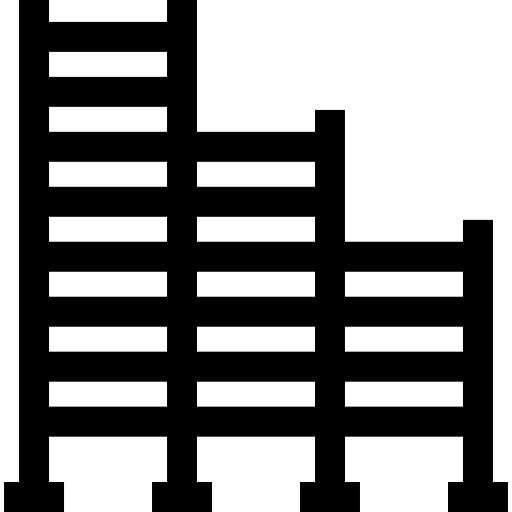 escalera Basic Straight Lineal icono