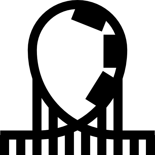 ジェットコースター Basic Straight Filled icon