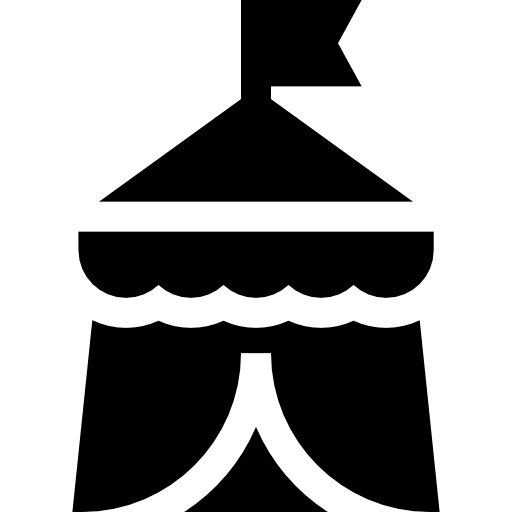 텐트 Basic Straight Filled icon