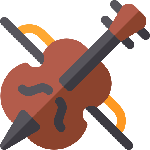 violino Basic Rounded Flat Ícone