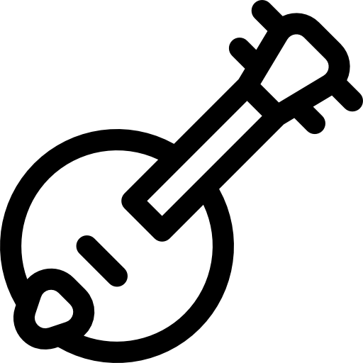 Banjo Basic Rounded Lineal icon