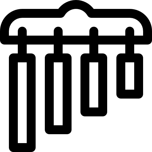 carrilhões Basic Rounded Lineal Ícone