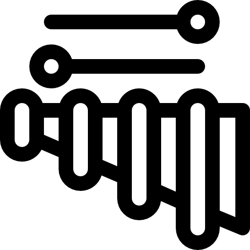 xilófono Basic Rounded Lineal icono