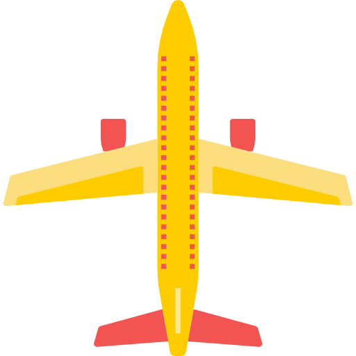 Airplane turkkub Flat icon