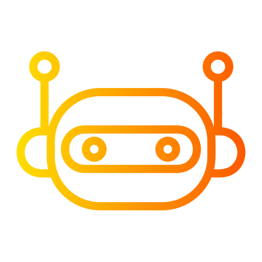 robot de chat Generic Gradient icono