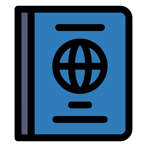 paspoort Generic Outline Color icoon
