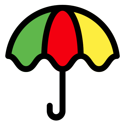 Umbrella Generic Outline Color icon