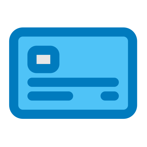 Debit card Generic Blue icon