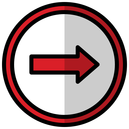 One way Generic Outline Color icon