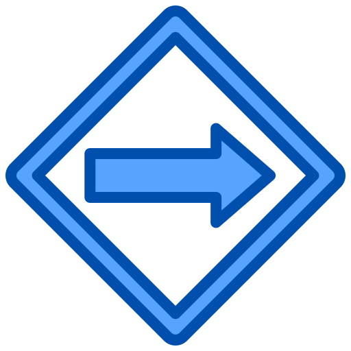 One way Generic Blue icon