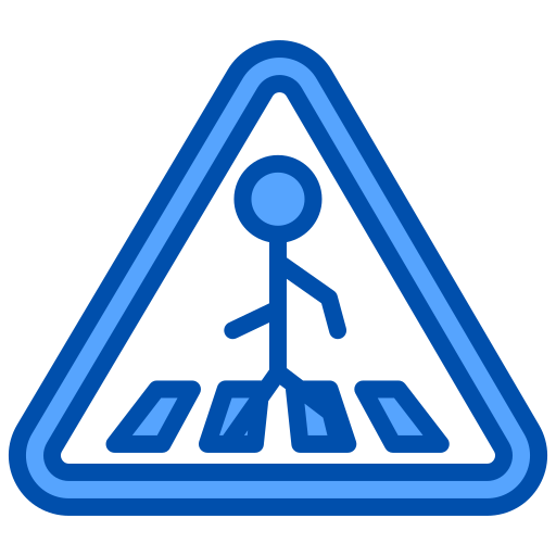 横断歩道 Generic Blue icon